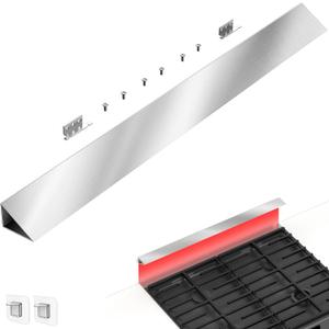 30" Slide-In Range Rear Filler Kit Silver