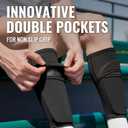 Northdeer Soccer Shin Guards for Kids Adults. Sleeves with Optimized Insert Pocket - Protective Soccer for Boys Girls Men, M