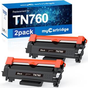 myCartridge Remanufactured Toner Cartridge Replacement for Brother TN760 TN-760 TN730 TN-730 for MFC-L2710DW MFC-L2750DW HL-L2350DW HL-L2370DW HL-L2395DW HL-L2390DW Printer(Black,TN760 2Pk) myCartridge Remanufactured Toner Cartridge Replacement for Brother TN760 TN-760 TN730 TN-730 for MFC-L2710DW MFC-L2750DW HL-L2350DW HL-L2370DW HL-L2395DW HL-L2390DW Printer(Black,TN760 2Pk)