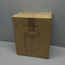 Yatmung Skinny Trash Can Automatic Touchless - 4 Gallons Motion Sensor Bathroom Trash Can - Electric, Slim, Plastic - Narrow Garbage Can with Lid - Thin Smart Trash Bin - 15.5 Liters (White)