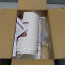 GO&SO White Textured Drum lampshade Medium Lamp Shade 13" Top x 13" Bottom x 10" High (Spider) Modern Linen Lamp Shades for Table Lamp Bedside Lamp Natural Linen Replacement Assembly is Required