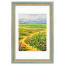 Golden State Art,11x17 Ornate Picture Frame Holds 9x12 Photo,Black Gold
