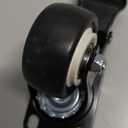 2 Inch Locking Caster Wheels Set of 4 600+ LBS Capacity, Black PU Casters with Dual Brake for Furniture, Cabinets & Light Carts NOT for Heavy Machinery or Industrial Use