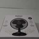 Holmes 12 Inch Oscillating Table Fan 3 Speeds 75 Degree Wide Angle Oscillation Adjustable 15 Degree Tilt Quiet Operation Home Office Bedroom Kitchen Black