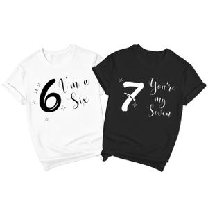 Wlen 67 Shirt for Couples Funny Meme Number T-Shirt Six Seven Tee Tops for Men Women (M)