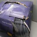 MAXYOYO 6" Futon Mattress Full Size, Velvet Thick Futons Sofa Couch Bed, Versatile Floor Mattress for Adults, Shredded Foam Filling (Frame Not Included), Black