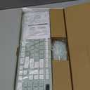 Wireless Keyboard and Mouse Combo, FullSized Wireless Keyboard and Adjustable DPI Mouse, 2.4GHz USB Receiver, Silent Keyboard and Mouse for PC, Windows, MAC, Desktop, Laptop (Avocado Green)