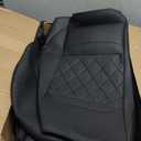 Car Seat Covers Full Set,Luxury Leather Seat Covers for Cars,Universal Waterproof Interior Seat Covers, Automotive Car Seat Cover for Most Vehicles,Truck,SUV Black