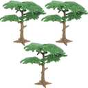 DOITOOL 3Pcs Fake Trees Model Cypress Miniature Artificial Tree Train Miniature Scenery Architecture Trees Railroad Diorama Tree Fake Plants for DIY Scenery Landscape Dollhouse