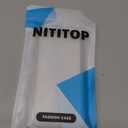 NITITOP Compatible with iPhone 13/14 Case Cute Clear Magnetic Compatible with MagSafe Flowers Floral Plant Leaves for Women Girls Hard PC Back Shockproof Protective Phone Cover - Purple