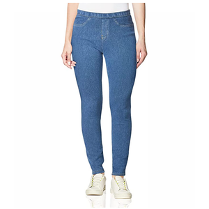 No Nonsense Women's Classic Denim Leggings, Jeggings for Women with Real Back Pockets, High Waisted Stretch Jeans, Light Denim, XXL