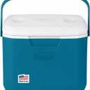 Coleman Chiller 30-Quart Portable Cooler, Insulated, Ocean Blue | TempLock Insulation, Cold for up to 48 hours, Wide-Grip Handle, Great for Tailgates, Picnics, Beach Days