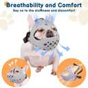 BARKLESS Dog Muzzle for Short Snout, Soft English Bulldog Muzzle for Biting, Chewing, Licking, Flat-Faced Bulldog Mouth Guard for Aggressive Dogs Grooming Walking, Allows Drinking, XL 