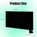 HDPE Sheet 1/4-12" x 24" High Density Polyethylene Sheets with Protective Film 1/4 Thick HDPE Plastic Sheet Board Solid Plastic Block for Flat Panel DIY Projects Machining Home (Black)