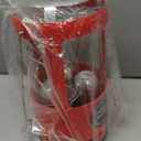 Candle Lantern, Decorative 3-Wick Emergency Candlestick Holder for Pillar Candles, Portable Red Warmer Lantern, Camping Gear for Campers Use, Hanging Handheld, NO Candles Included