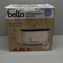 bella 6.0 Qt Programmable Slow Cooker, EverGood Ceramic Nonstick Coating, Adjustable Temperature & Cooking Times, Dishwasher Safe Stoneware Pot & Tempered Glass Lid, Tangle Free Cord Wrap, Oatmilk
