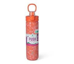 Manna™ Push™ Stainless Steel Bottle - Coral, 26 oz 