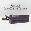 HOT TOOLS Black Gold Ionic 1 1/4 Inch Flat Iron, Use as Straightener for Sleek Straight Hair or Use Rounded Edges for Shiny Curls and Waves, Stylist-Preferred