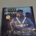 Running Lights for Runners, 500 Lumens Running Light with 45 Adjustable Tilt, 360 Reflective Vest & IPX4 Waterproof Rechargeable Light Up Gear for Night Walking/Cycling/Jogging/Hiking