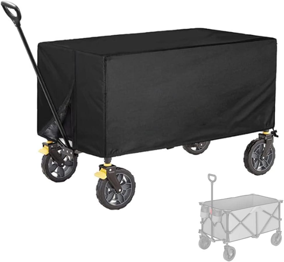 Outdoor Wagon Cart Protective Cover(Only Cover), Folding Garden Wagon Cart Dustproof Organizer Accessories, Waterproof (38" Lx22 Wx20 H)