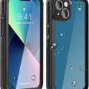 AICase Waterproof Case for iPhone 13 Mini 5.4 Inch Snowproof Dustproof Shockproof IP68 Certified Full Body Protection Fully Waterproof Underwater Protection Protective Case for iPhone 13 Mini