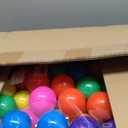 Ball Pit Balls Phthalate Free BPA Free Crush Proof Plastic - 7 Bright Colors in Reusable Play Toys for Kids with Storage Bag