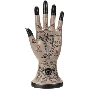 Pacific Giftware Palmistry Hand Figurine, 8.86-inch Height, Resin, Home Dcor, Tabletop Dcor, Halloween