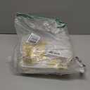 I00000 300 Pcs Gold Plastic Silverware - Gold Disposable Silverware - Premium White Cutlery Set Include 100 Forks 100 Knives 100 Spoons,Plastic Cutlery Party Set for Party & Wedding