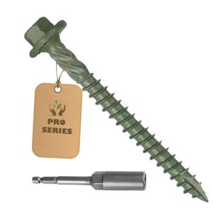 80PCS Timber Screws #14 X 2-1/2 Inch Heavy-Duty Green Coated, Exterior Lag Structural Wood Screws for Landscaping, Construction, Beams & Pole Barns, 1500-Hour Salt Spray Tested, Includes Hex Socket
