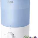 LEVOIT Dual 150 Humidifiers for Bedroom Large Room, 3L Cool Mist Top Fill Essential Oil Diffuser for Baby Nursery and Plants, 360 Nozzle, Quiet Rapid Ultrasonic Humidification for Home, Blue