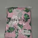 Veseacky Girls' Pattern Satin xms Pajamas Set Two Piece Silk Nightwear Button-Down Sleepwear for Girls (Green leaf,size 8)