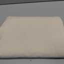 MooMee Flat Top Sheet Only 100% Washed Cotton Linen Like Textured Breathable Durable Soft Comfy (Almond Milk Grey, Queen)