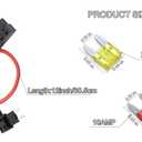 TIPM Bypass Cable, Fuse Holder Fuse Adapter,Repair Fuel Pump Relay Bypass Cable Compatible with Dodge Ram 1500 2500 3500 Jeep Chrysler VW 2007-2016, 14AWG Wire/20AMPs Replace CBWPR091AA