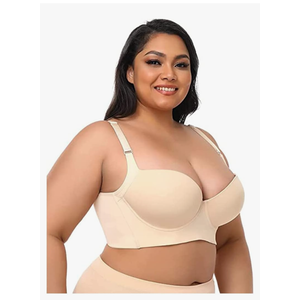 Fashion Deep Cup Bra, Shapewear Bra for Back Fat, Deep Cup Bra Hides Back Fat Full Back Coverage, Bras for Back Fat, Size 38 G