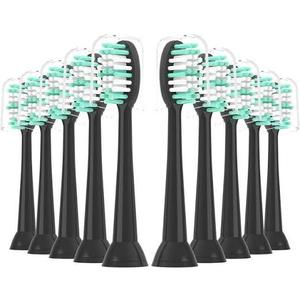 XIAOHEAD Replacement Toothbrush Heads 10 Pack for AquaSonic Black Series and Vibe Series Electric Toothbrush