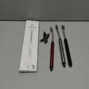 3 Pack Candle Lighter Electric Rechargeable Arc Windproof Lighters Flexible Neck Long Rotate 360 Plasma Lighter USB Flameless Lighters Candles Grill BBQ (Black+red+silver)