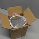 Cesun Mini Desktop Trash Can with Swing Lid, 0.4 Gallon Small Desk Trash Can, Countertop Wastebasket, Modern Tiny Tabletop Bin for Home Office, Makeup Area, or Car Interior (White)