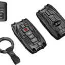 Heavy Key Fob Cover Case Protector for Lexus, Keychain, Accessories for Lexus ES300h ES350 GS350 GS450h IS200t IS300 IS350 LX570 NX200t NX300h RC350 RX350 RX450h (Model-B)