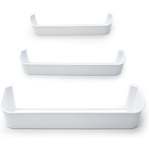 29325760166 RV Refrigerator Door Shelf Kit, for Dometic Refrigerator Freezer Upper Bottom Plastic Door Shelf