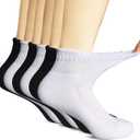 +MD Diabetic Socks for Men Women 6 Pairs,Non-Binding Top Extra Wide Ankle/Crew Socks, for Edema Circulator 9-11 10-13 13-15