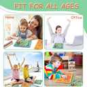 Sensory Activity Board for Kids & Adults:Double-Sided Stress Relif Sensory Board Toys with 40 Strings & Storage Bag | Quiet Fidget Board for ADHD & Autism Boys Girls Ages 3 4 5 6 7 8 9 102PCS