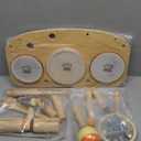 Kids Drum Set - Montessori Toys for 2 Year Old Boy Girl Birthday Gifts, 11 in 1 Wooden Musical Instruments for Toddlers 2-3, Musical Activity Table Preschool Learning Toys for Baby 18+ Months