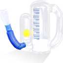 Incentive Spirometer Adult,Breathing Exercise Device for Lungs,Breathing Trainer,Spirometer Lung Exerciser-5000ml Volume Measurement with Flow Rate Indicator