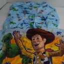 DISNEY Toy Story Power Up 2 Pack Fitted Sheet and Pillowcase Toddler Sheet Set, Blue/Green