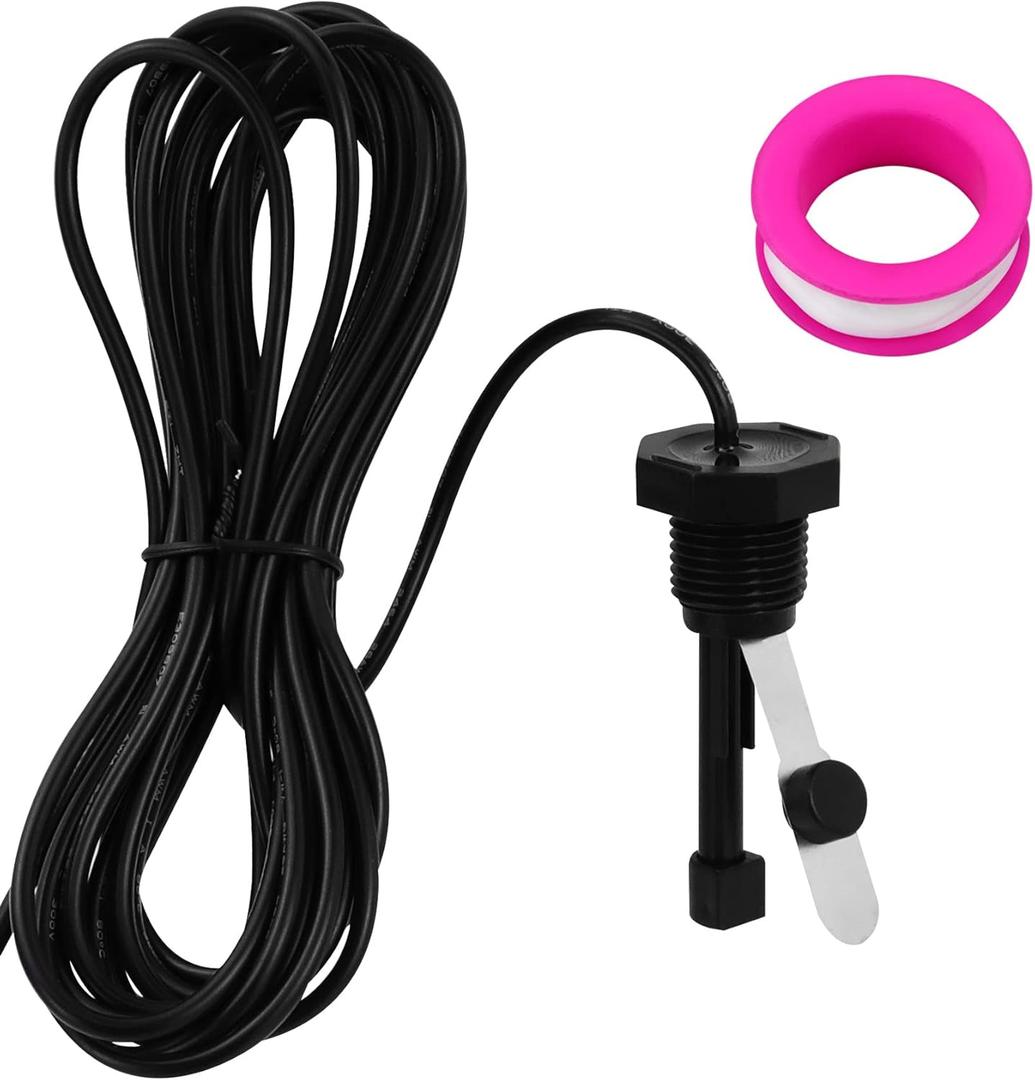 Flow Switch GLX-FLO-RP Assembly Compatible with Hayward Goldline Aquarite Salt Chlorine Systems, Pool Flow Sensor for All Hayward Salt Cell Generators, 15-Foot Cable, 