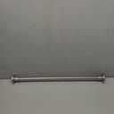 BRIOFOX Industrial Shower Curtain Rod - 2-in-1 Design Tension Curtain Rod - Never Rust Non-Slip 27 to 43 Inch 304 Stainless Steel, Brushed Nickel Window Curtain Rod