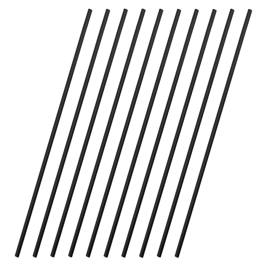 Carbon Fiber Rods 3mm x 300mm Solid Matte Round Bar for DIY Crafts RC Aircraft Model Car 10pcs