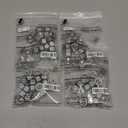 QISHENG 80 PCS 1/2"-13 Stainless Steel SAE Hex Nuts,Stainless Steel 18-8 A2(304) Nut, Home Nut