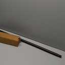 Deco Window 36-66 Inch Adjustable Curtain Rod with Wooden Finials & 2 Pcs Semi-Blackout (Teal)