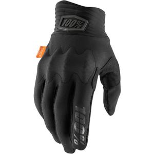 100% Cognito D30 Protection Enhanced Motocross Gloves - MX, Dirt Bike & Powersport Riding Gear with Extra Knuckle Gaurds (Small, Black)
